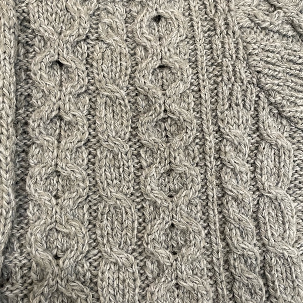 Aran Sweater Market blue cabled cardigan - Picture 11 of 14